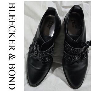 Bleeker & Bond Black Leather Loafers